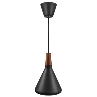 DESIGN FOR THE PEOPLE 2120803003 Lampa wisząca NORI E27 40W Metal Czarny