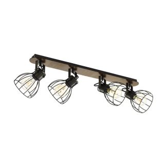 EGLO 98137 LAMPA SAMBATELLO SPOT BALKEN/4 SILBER/D-BRAUN SAMBATELLO