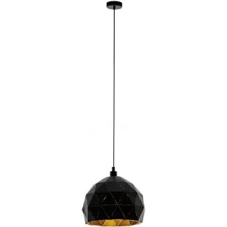 EGLO 97845 HL/1 E27 Ø300 SCHWARZ/GOLD ROCCAFORTE