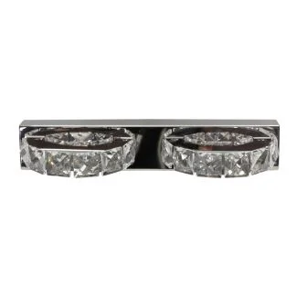 CANDELLUX 22-45300 SHIPI KINKIET 2X3W LED KRYSZTAŁKI STAL NIERDZEWNA