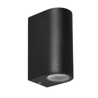 CANDELLUX 22-32294 Lobelia lampa ogrodowa elewacyjna zaokrąglona 9,4x15cm czarny 2x35W GU10 IP44