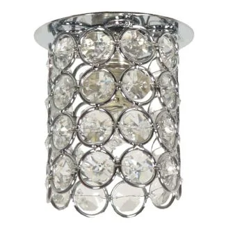 CANDELLUX 2203973 OPRAWA STROPOWA DEKORACYJNA SK-73 CH/TR G9 CHROM 1X40W G9 KRYSZTAŁ TRANSPARENT