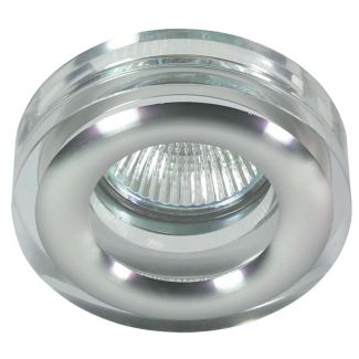 CANDELLUX 2227382 OPRAWA STROPOWA DEKORACYJNA OKRĄGŁA SK-81 CH/TR MR16 1X50W CHROM TRANSPARENT
