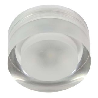 CANDELLUX 2227450 OPRAWA STROPOWA STAŁA OKRĄGŁA SAK-01 AL/TR LED 3W LED 230V SZKŁO AKRYLOWE TRANSP