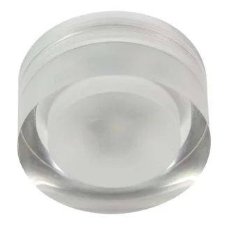 CANDELLUX 2227450 OPRAWA STROPOWA STAŁA OKRĄGŁA SAK-01 AL/TR LED 3W LED 230V SZKŁO AKRYLOWE TRANSP