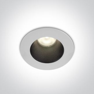 ONE LIGHT 10108D1/W/W Warwara biały wpust COB LED 3000K 8W dark light