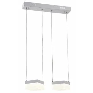 REALITY 330102-01 Gina - lampa wisząca 2 płomienna LED biała