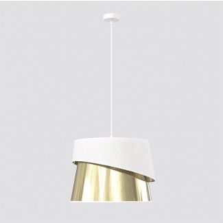 EMIBIG 1710/1 CANVA 1 WHITE GOLD Lampa wisząca