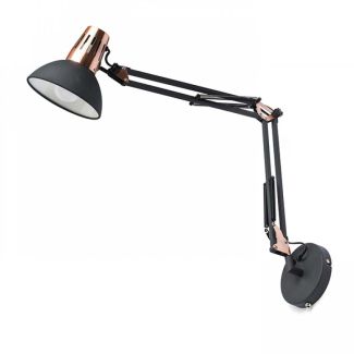 RENDL R12651 ANTE ścienna czarna miedź 230V E27 28W
