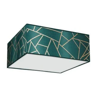 MILAGRO MLP7575 Lampa sufitowa ZIGGY GREEN Gold/Bottle green 3xE27