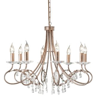ELSTEAD CHRISTINA CRT8 SILVER/GOLD 8Lt Chandelier/Semi-Flush