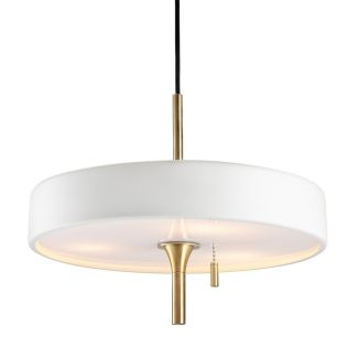 Step into Design MP8872 white Lampa wisząca ARTDECO biało - złota 35 cm