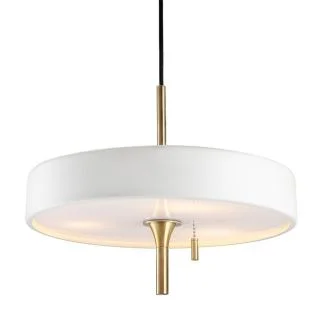 Step into Design MP8872 white Lampa wisząca ARTDECO biało - złota 35 cm