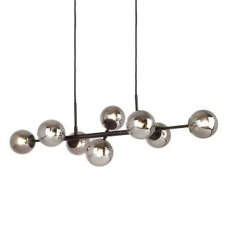 ITALUX Erimida PND-2244-8A-BL lampa wisząca czarna