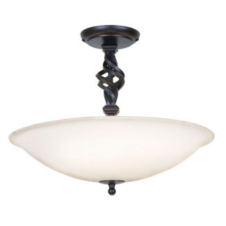 ELSTEAD PEMBROKE PB/SF/A BLACK Semi-Flush