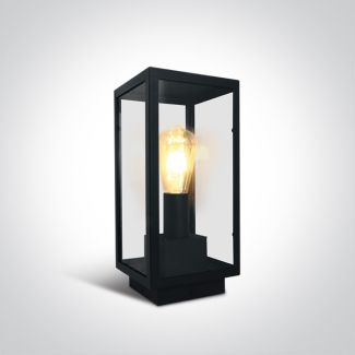 ONE LIGHT 67406E/B Gabbia S czarna lampa ogrodowa 40W E27 stal nierdzewna 201 + szkło hartowane