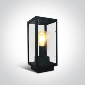 ONE LIGHT 67406E/B Gabbia S czarna lampa ogrodowa 40W E27 stal nierdzewna 201 + szkło hartowane