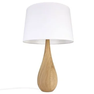 Hellux 4112245 Lampa VASE dąb / biały abażur