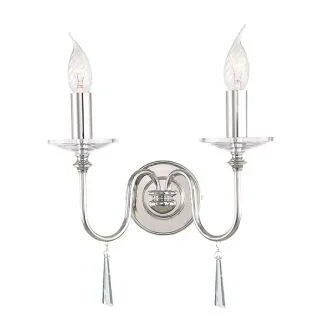 ELSTEAD FINSBURY PARK FP2 POL NICKEL 2Lt Wall Light