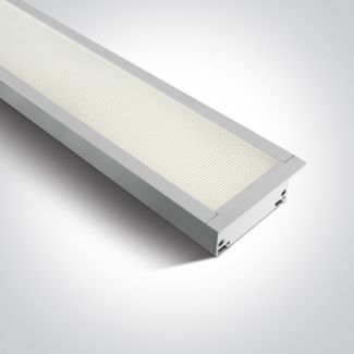 ONE LIGHT 38150AR/W/C Orino biała oprawa wpuszczana UGR19 4000K 40W + 4 klipsy mocujące, 4 złącza & 2 zaślepki