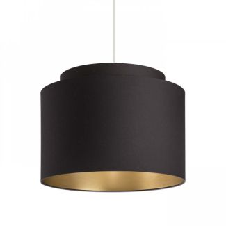 RENDL R11461 DOUBLE 40/30 abażur Polycotton czarna/złota folia max. 23W