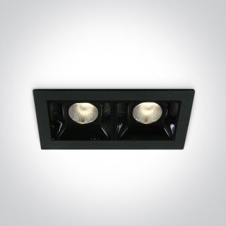 ONE LIGHT 50202B/B/W Merihas 2 czarny wpust LED 3000K 2x2W