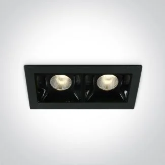 ONE LIGHT 50202B/B/W Merihas 2 czarny wpust LED 3000K 2x2W