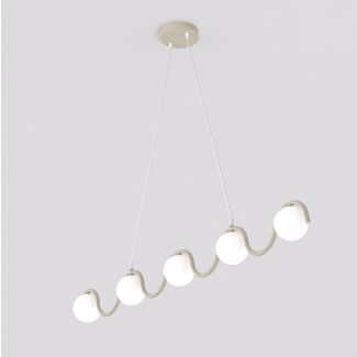 EMIBIG 1664/5 SINUS 5 MOKKA LAMPA WISZĄCA