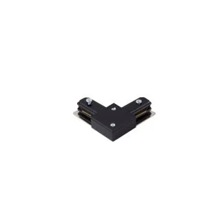 AZZARDO AZ4739 TRACK 1LINE L CONNECTOR BK TECHNICAL COMPONENT BLACK łącznik 1-fazowy