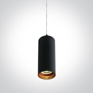 ONE LIGHT 63105N/B Ampeliko czarna oprawa wisząca GU10 dark light 10W IP20