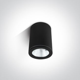ONE LIGHT 67138C/B/W Modi czarny zewnętrzny cylinder sufitowy 3000K 6W IP54