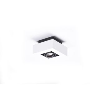 AZZARDO AZ4430 NIKEA 1 GU10 WH/BK TECHNICAL EXPOSED DOWNLIGHT WHITE / BLACK