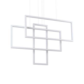 IDEAL LUX 253589 FRAME SP RETTANGOLO BIANCO LAMPA WISZĄCA biały