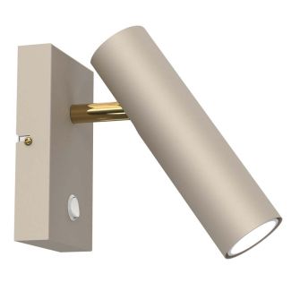 LUMINEX 256 spot Axion with switch beige/gold 1xGU10