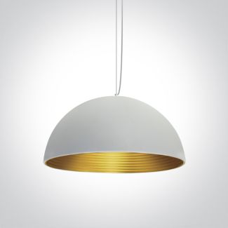 ONE LIGHT 63022A/W/BS Diasello 2 biało-mosiężna lampa wisząca E27 20W