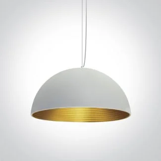 ONE LIGHT 63022A/W/BS Diasello 2 biało-mosiężna lampa wisząca E27 20W