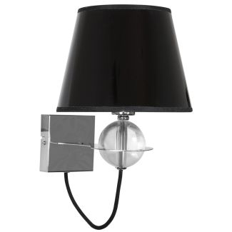 CANDELLUX 21-29508 TESORO KINKIET 1X40W E14 CZARNY ZŁOTY SRODEK