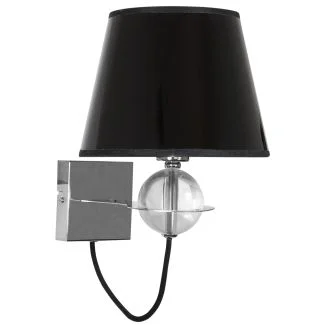 CANDELLUX 21-29508 TESORO KINKIET 1X40W E14 CZARNY ZŁOTY SRODEK