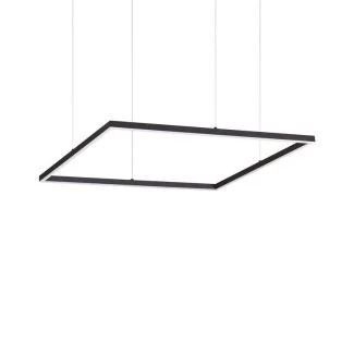 IDEAL LUX 259185 ORACLE SLIM SP D070 SQUARE 3000K ON-OFF BK LAMPA WISZĄCA czarny