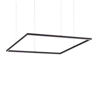IDEAL LUX 259208 ORACLE SLIM SP D090 SQUARE 3000K ON-OFF BK LAMPA WISZĄCA czarny