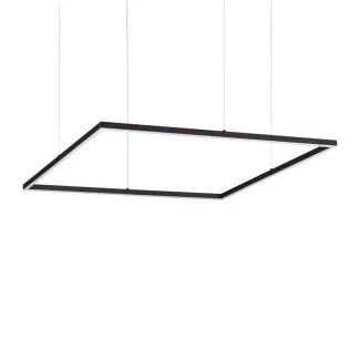 IDEAL LUX 259208 ORACLE SLIM SP D090 SQUARE 3000K ON-OFF BK LAMPA WISZĄCA czarny