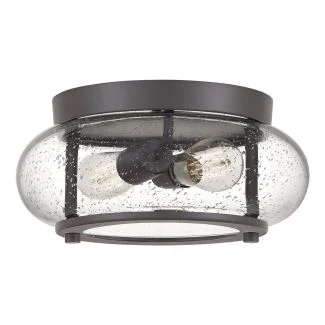 ELSTEAD Trilogy QZ-TRILOGY-FS-OZ 2 Light Flush Mount - Old Bronze