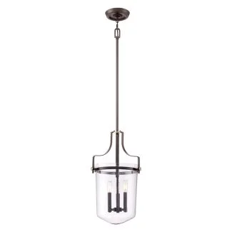 ELSTEAD Penn Station QZ-PENN-STATION-M-WT 3 Light Pendant - Western Bronze