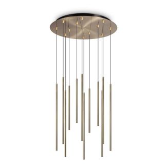 IDEAL LUX 263663 FILO SP12 OTTONE LAMPA WISZĄCA mosiądz