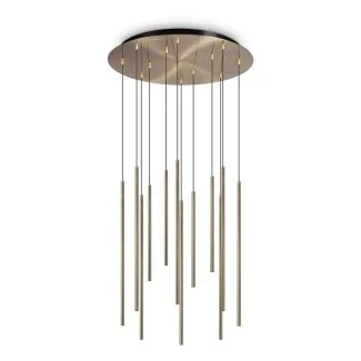 IDEAL LUX 263663 FILO SP12 OTTONE LAMPA WISZĄCA mosiądz