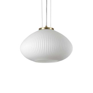 IDEAL LUX 264547 PLISSE' SP1 D35 OTTONE LAMPA WISZĄCA mosiądz