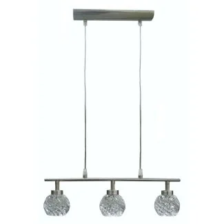 CANDELLUX 33-27408 GIRA ZWIS 3X40 G9 SATYNA NIKIEL+KRYSZTAŁ PROMOCJA