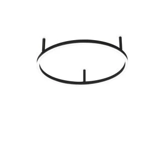IDEAL LUX 265988 ORACLE SLIM PL D050 ROUND 3000K ON-OFF BK LAMPA SUFITOWA czarny