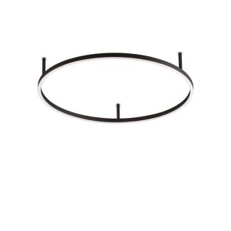IDEAL LUX 266008 ORACLE SLIM PL D070 ROUND 3000K ON-OFF BK LAMPA SUFITOWA czarny