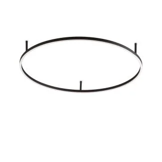 IDEAL LUX 266022 ORACLE SLIM PL D090 ROUND 3000K ON-OFF BK LAMPA SUFITOWA czarny